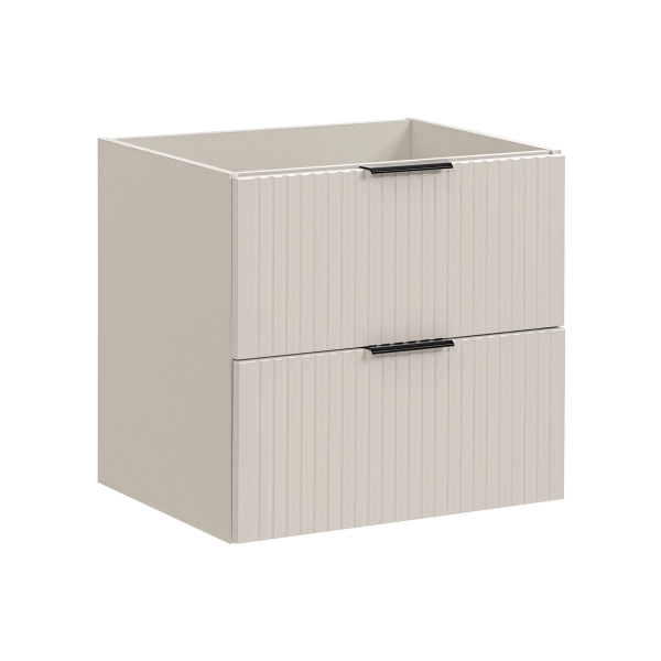 Szafka pod umywalkę 60cm 2 szuflady Kaszmirowy Mat ADEL CASHMERE 82-60-2S, Comad